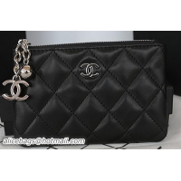 Chanel Coin Purses Original Lambskin Leather A69251 Black