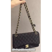 Chanel Classic Flap Bag Crinkle Nylon A11121113 Black