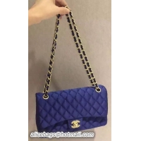 Chanel Classic Flap Bag Crinkle Nylon A11121113 Royal