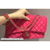 Chanel Classic Flap Bag Crinkle Nylon A11121113 Rose