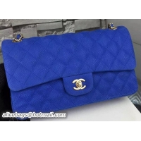 Chanel Classic Flap Bag Royal Nubuck Cannage Pattern A1113 Gold