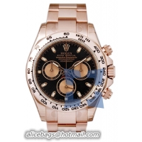 Rolex Daytona 18k Everose Gold Automatic Mens Wristwatch 116505CS