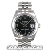 Rolex Datejust Series Unisex Automatic Midsize Wristwatch 178274-BKRJ