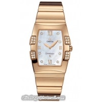 Omega Constellation Quadrella Quartz Series Ladies Wristwatch-1186.75.00