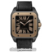 Cartier Santos 100 Fashionable Mens Automatic Wristwatch-W2020009