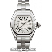 Cartier Roadster Stainless Steel Mens Automatic Wristwatch-W62025V3