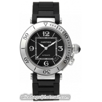 Cartier Pasha Fashionable Stainless Steel Mens Automatic Wristwatch-W31077U2