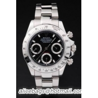 Rolex Daytona Mechanism Black Stainless Steel Watch-RD2422