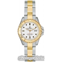 Rolex Yachtmaster Series Elegant Ladies Automatic 18kt Yellow Gold Unidirectional Rotating Wristwatch 169623-WSO