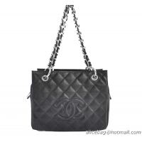 Cheap Chanel Coco Cocoon Bags A18004 Black Silver