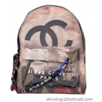 Chanel Graffiti Printed Canvas Backpack CHA95352 Black