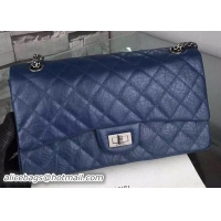 Well Crafted Chanel Classic Flap Bag Black Original Calfskin Leather CHA6059 Blue