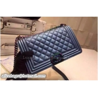 Big Discount Boy Chanel Flap Shoulder Bag Original Leather A67086A Blue