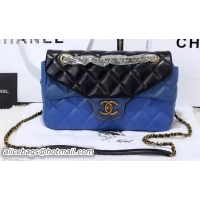 Chic Chanel Classic Flap Bag Sheepskin Leather A93901 Blue