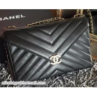 Discount Fashion Chanel Flap Bag Original Sheepskin Leather A3351 Black