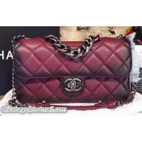 Perfect Chanel Classic Flap Bag Original Deerskin Leather A68320 Maroon