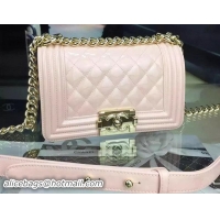Traditional Discount Boy Chanel mini Flap Shoulder Bag Original Leather A5707 Light Pink
