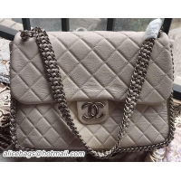 Grade Quality Chanel Classic Flap Bag Original Deerskin Leather A94005 White