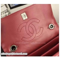 Cheapest Chanel Classic Top Flap Bag Original Leather A98079 Burgundy Silver