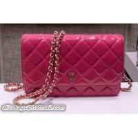 Cheap Price Chanel mini Flap Bag Patent Leather A33814P Rose Silver