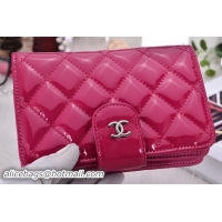 Popular Style Chanel Bi-Fold Wallet Iridescent Leather CHA2611 Rose