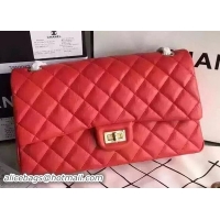 Buy Discount Chanel Classic Flap Bag Red Original Leather CHA8575 Gold