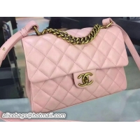 Buy Luxury Chanel Classic Flap Bag Original Leather A33569 Pink