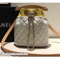 Fashion Chanel Hobo Bag Original Sheepskin Leather A95182 White