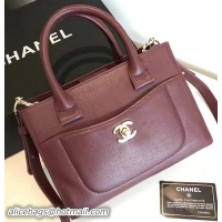 Unique Discount Chanel Tote Bag Original Leather A66309 Wine
