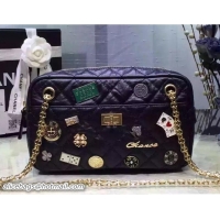 Classic Specials Chanel Lucky Charms Casino Badges Reissue Camera Bag 7032416 Black