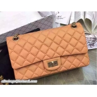 Good Quality Chanel Large Stitch Calfskin 2.55 Reissue Size 225 Classic Flap Bag 7032711 Apricot