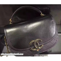 Charming Chanel Coco Curve Flap Medium Messenger Bag A93461 Black