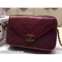 Unique Discount Chanel Coco Envelope Bag Burgundy A93112 Burgundy Cruise