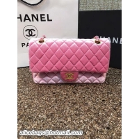 Low Price Chanel 2.55 Series Flap Bags Original Pink Velvet Leather A1112 Gold