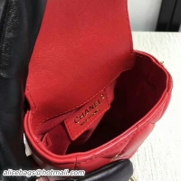 Stylish Chanel Sheepskin Leather Shoulder Bag 7023 Red