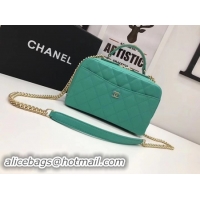 Unique Style Chanel Shoulder Bag Original Cannage Pattern CHA6598 Green