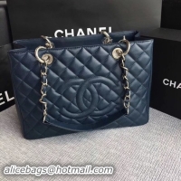 Luxury Chanel LE Boy Grand Shopping Tote Bag GST Royal Cannage Pattern A50995 Silver