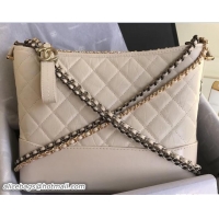 Fashion Chanel Gabrielle Medium Hobo Bag A93824 Creamy 2018