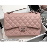 Fashion Luxury Chanel Classic Flap Bag A1113 In Original Lambskin Leather Pink