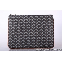 AAAAA 2014 Goyard New Design Ipad Bag Small Size 020113 Black With Tan