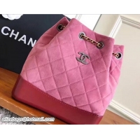 Stylish Chanel Knit Gabrielle Backpack Bag A94485 Pink/Red 2018