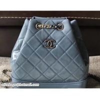 Discount Chanel Patent Goatskin Gabrielle Backpack Bag A94485 Baby Blue 2018