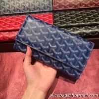 New Design Goyard Long Purse 020112 Blue