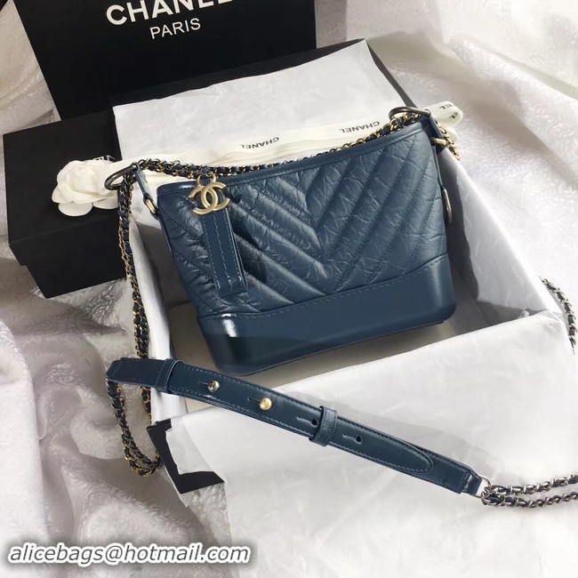 Perfect CHANEL GABRIELLE Original Small Hobo Bag A91810 Blue