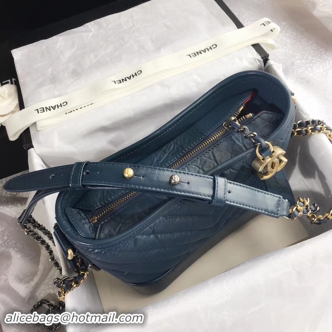 Perfect CHANEL GABRIELLE Original Small Hobo Bag A91810 Blue