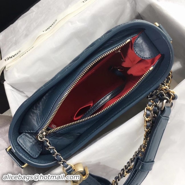 Perfect CHANEL GABRIELLE Original Small Hobo Bag A91810 Blue