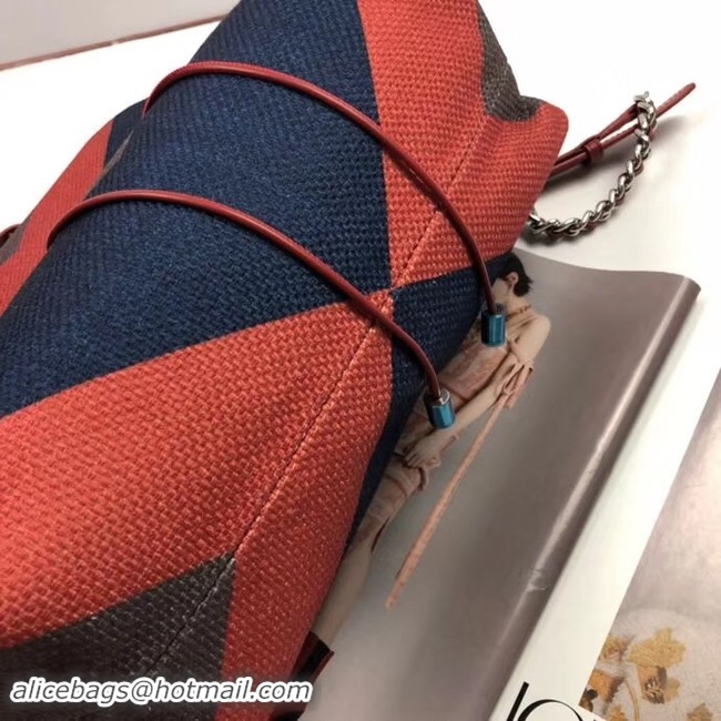 Good Looking CHANEL Small Backpack 33659 Blue&orange&grey