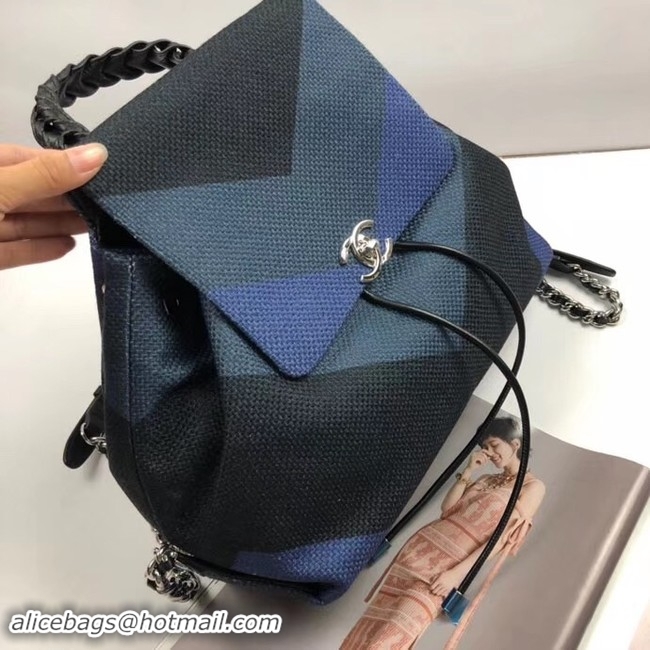 Grade Quality CHANEL Small Backpack 33659 Blue&black