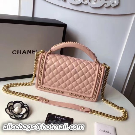 Stylish Chanel Sheepskin Leather Shoulder Bag 94804 Pink