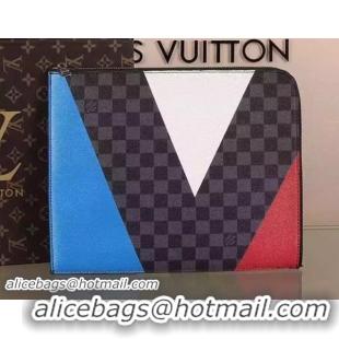 Newest Fashion Louis Vuitton Damier Graphite Canvas POCHETTE JOUR GM REGATTA N41594